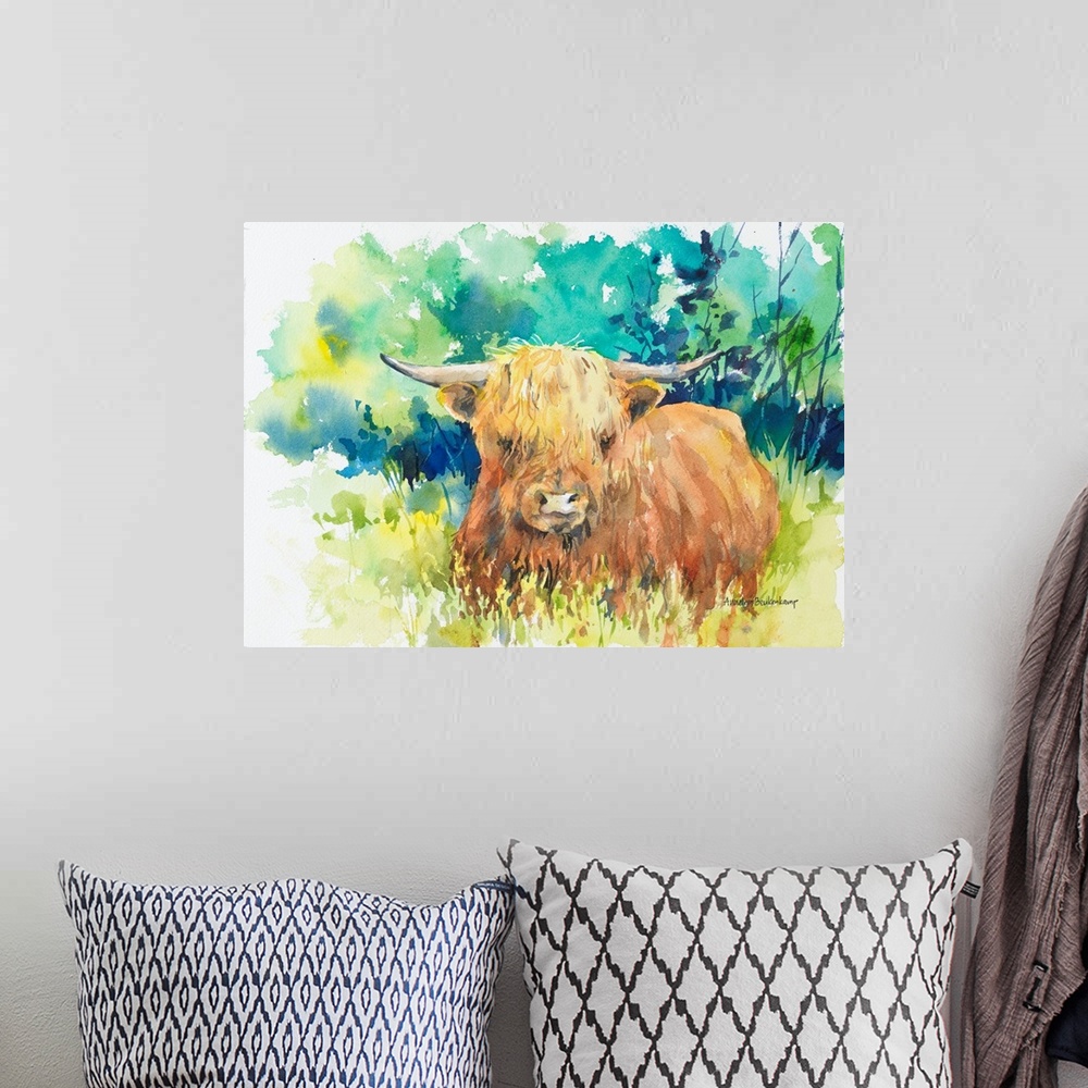 A bohemian room featuring Steer I
