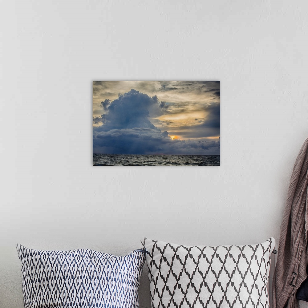 A bohemian room featuring Storm Clouds I