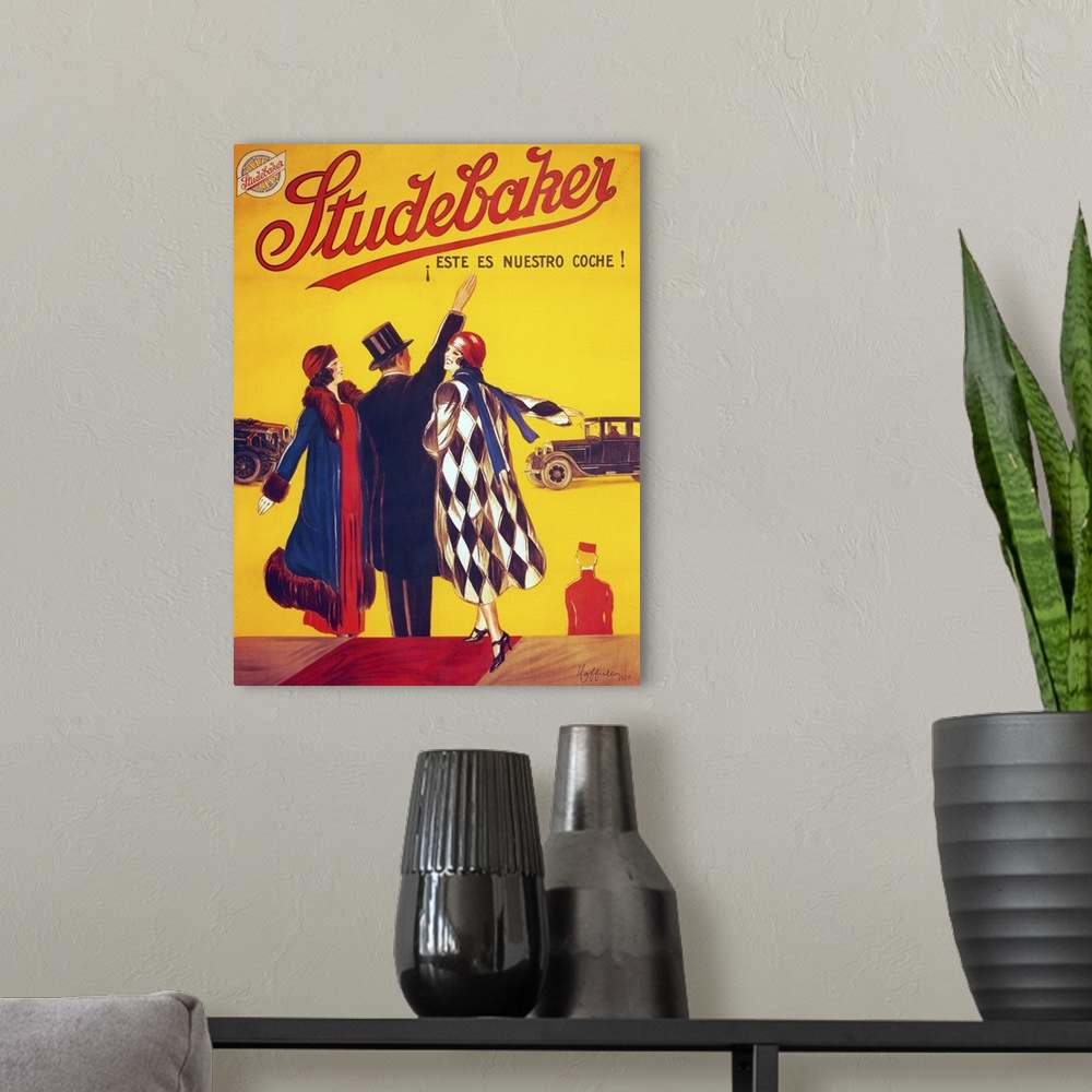 A modern room featuring Studebaker - Vintage Automobile Advertisement