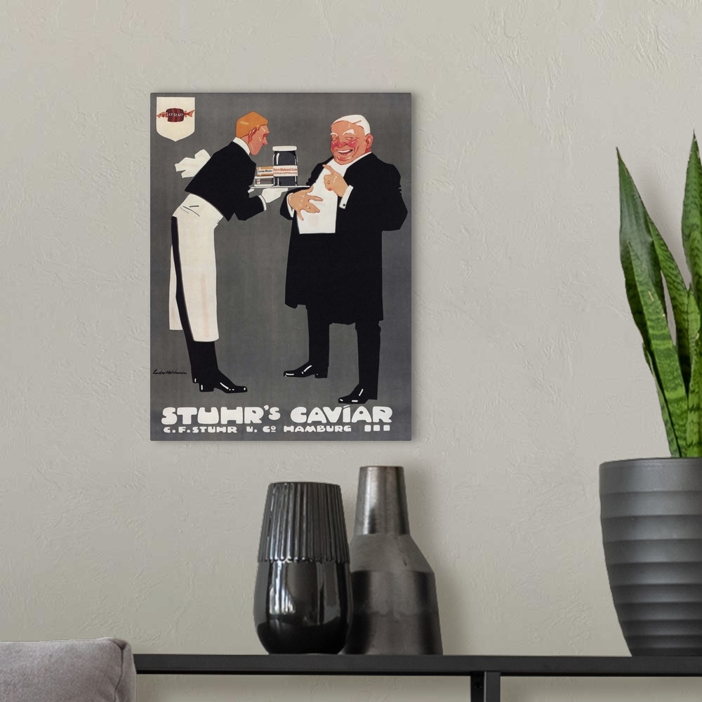 A modern room featuring Stuhr's Caviar - Vintage Advertisement