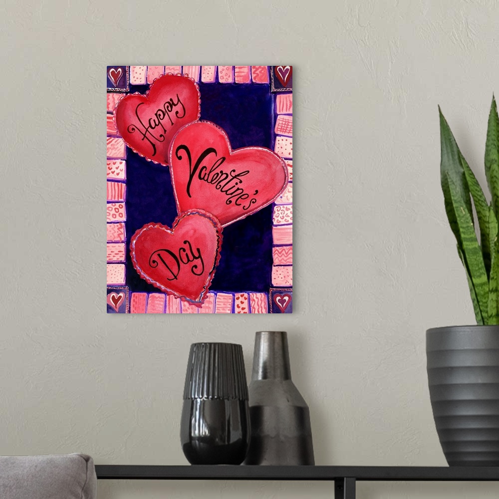 A modern room featuring Three Hearts Four V
