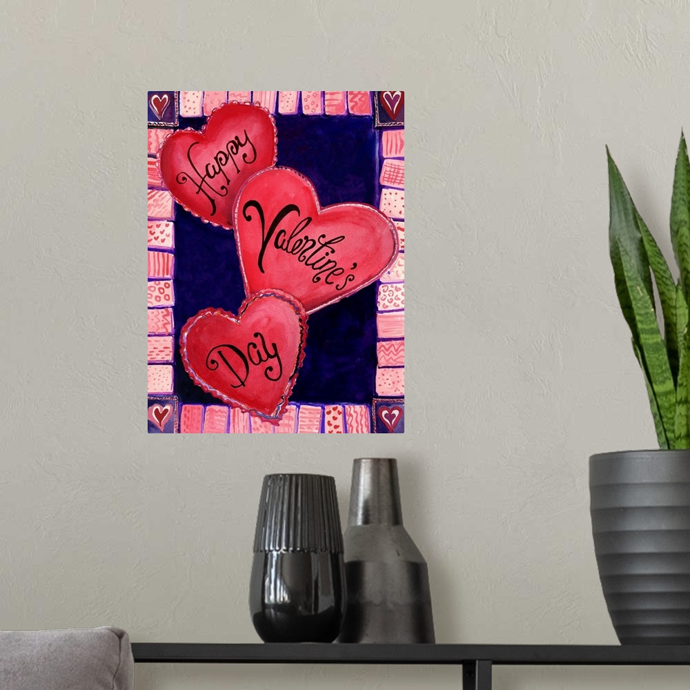 A modern room featuring Three Hearts Four V