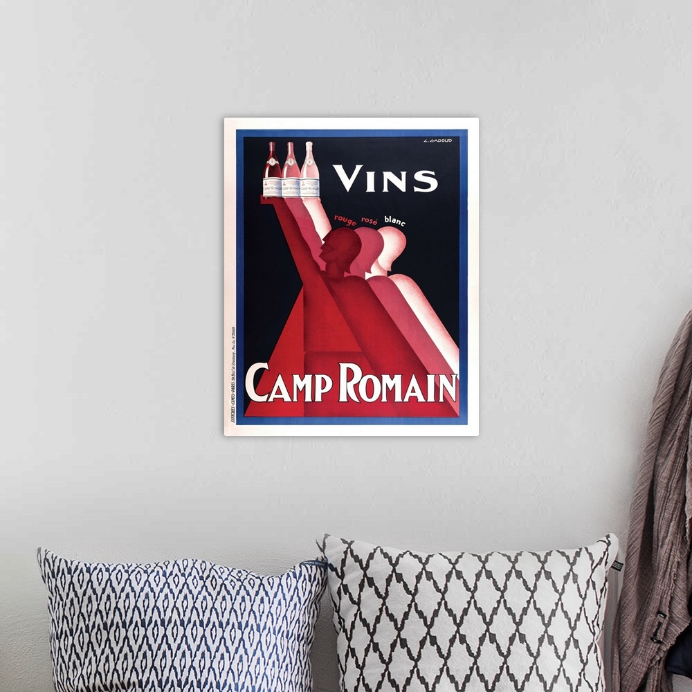 A bohemian room featuring Vins Camp Romainwine bottle vintage