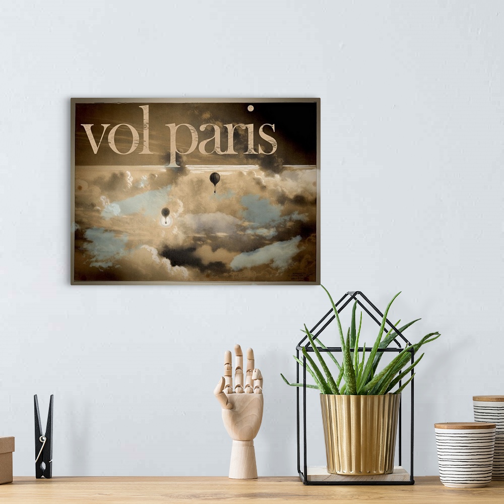 A bohemian room featuring Vol Paris - Vintage Advertisement