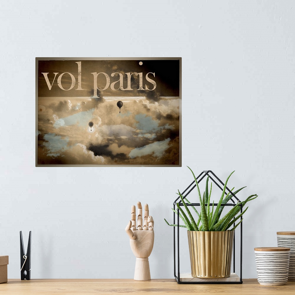 A bohemian room featuring Vol Paris - Vintage Advertisement
