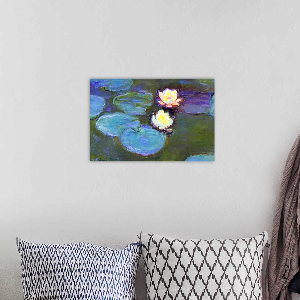 A bohemian room featuring Water Lily, detail