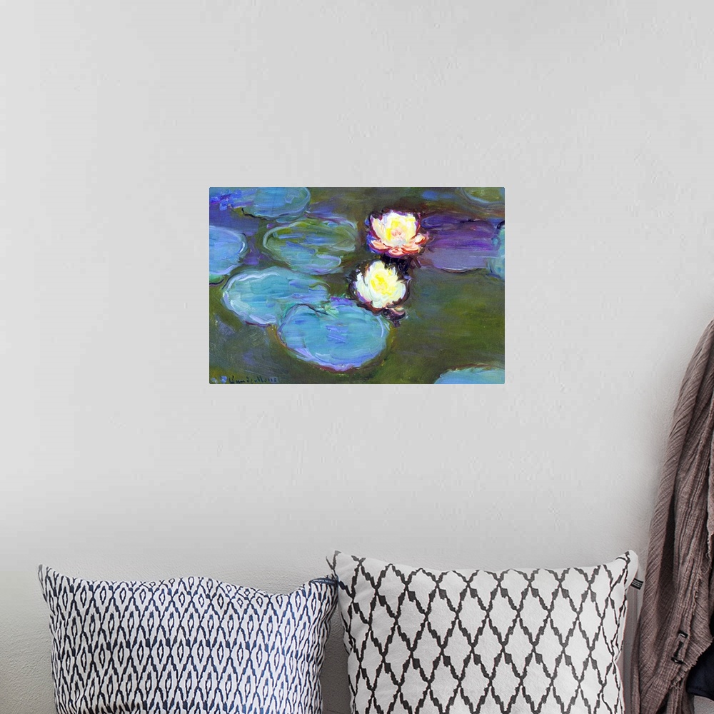 A bohemian room featuring Water Lily, detail