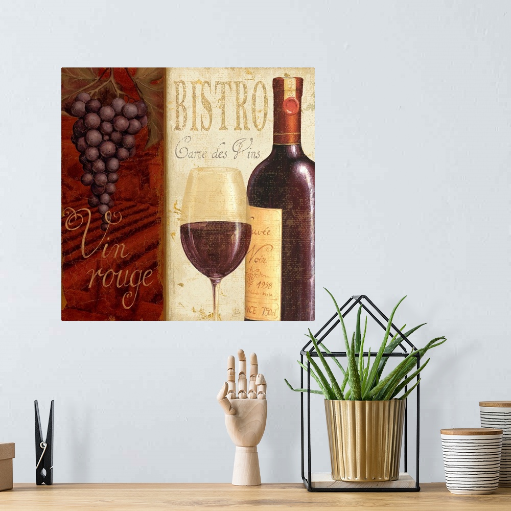 A bohemian room featuring Wine List I