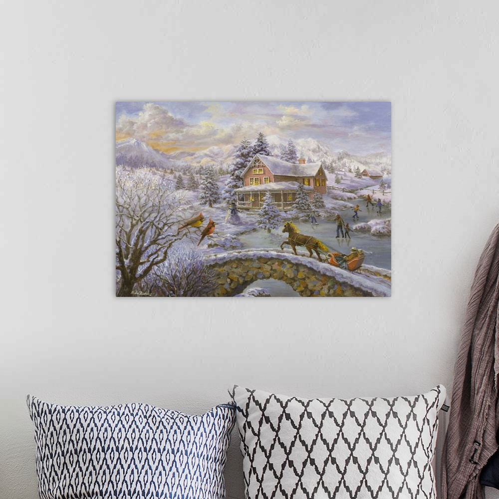 A bohemian room featuring Winter Joy