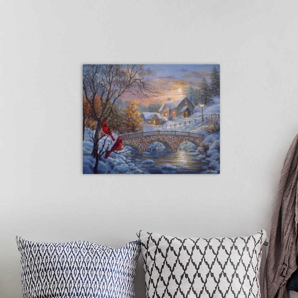 A bohemian room featuring Winter Sunset