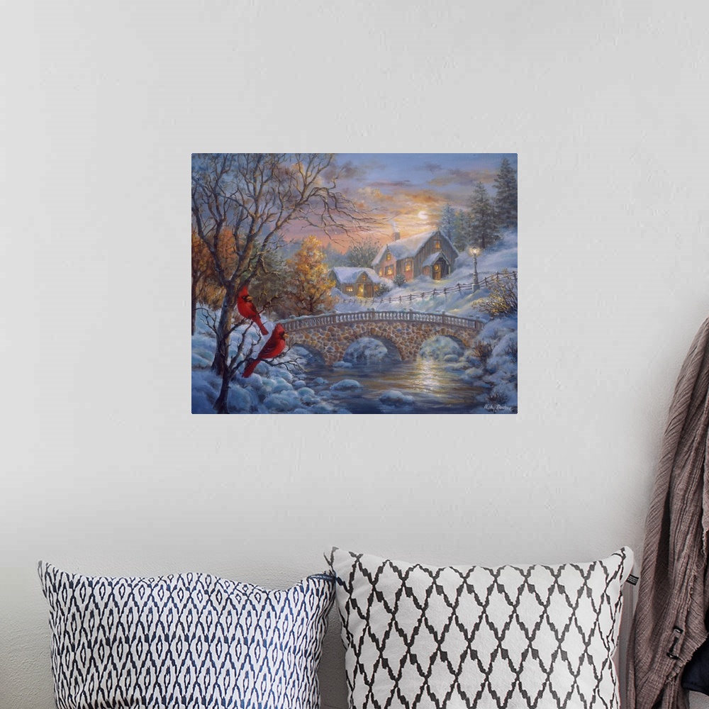 A bohemian room featuring Winter Sunset