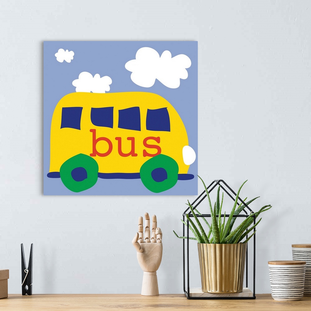 A bohemian room featuring bus