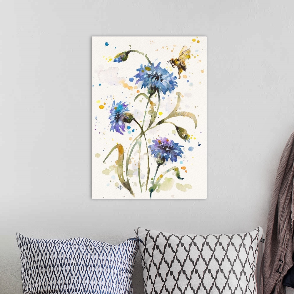 A bohemian room featuring Cornflower and Bumblebee Dance