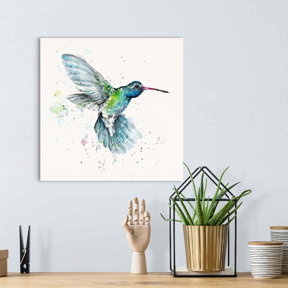 A bohemian room featuring Hummingbird Flurry