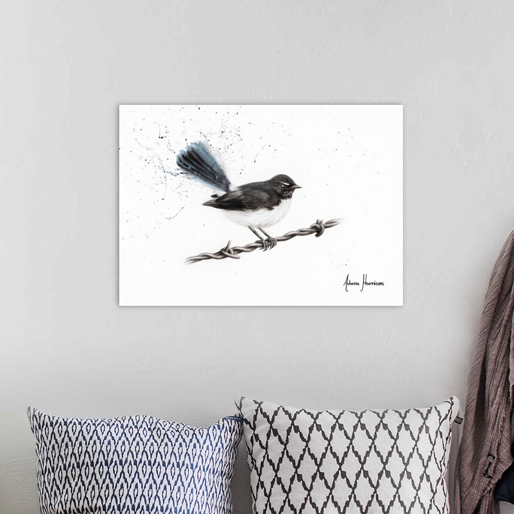 A bohemian room featuring Centenary Willy Wagtail