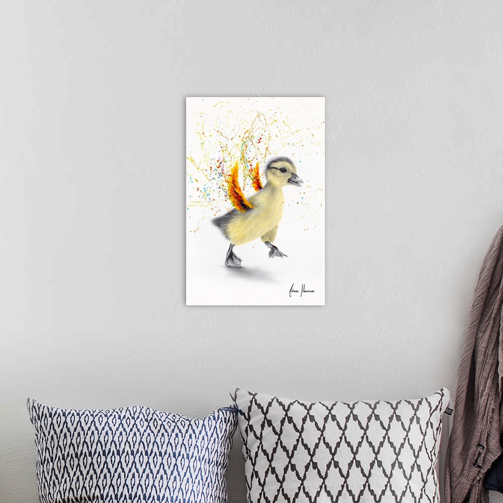 A bohemian room featuring Dancing Duckling