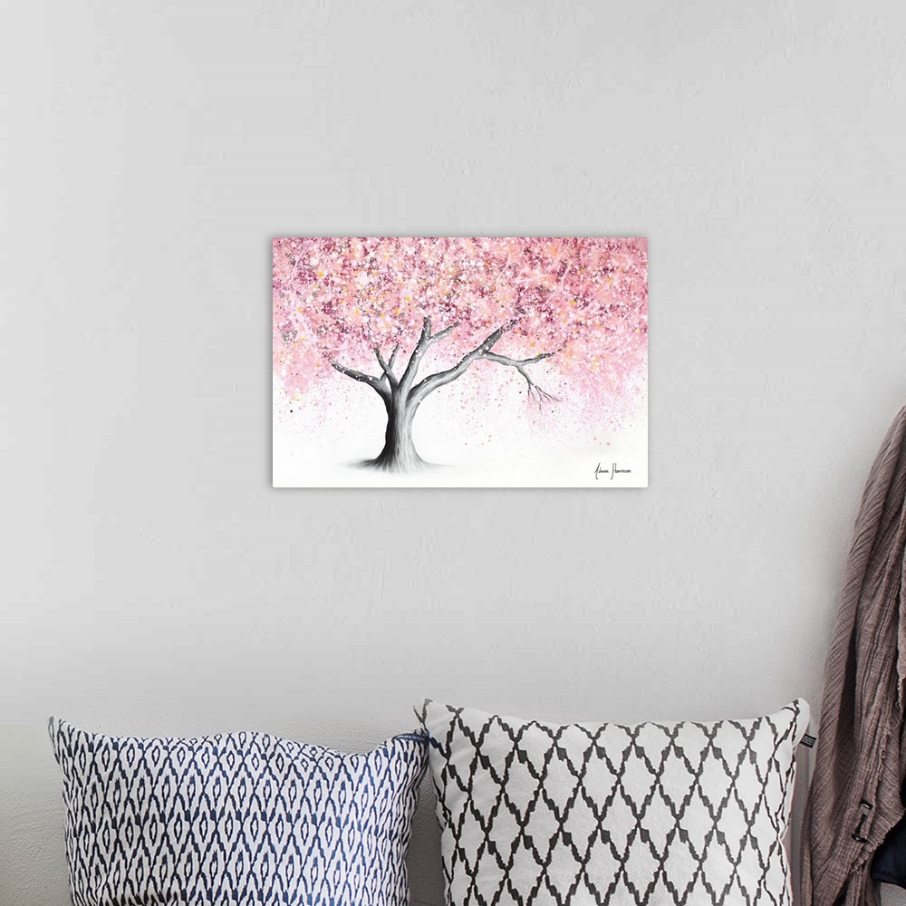 A bohemian room featuring Mountain Blossom Tree