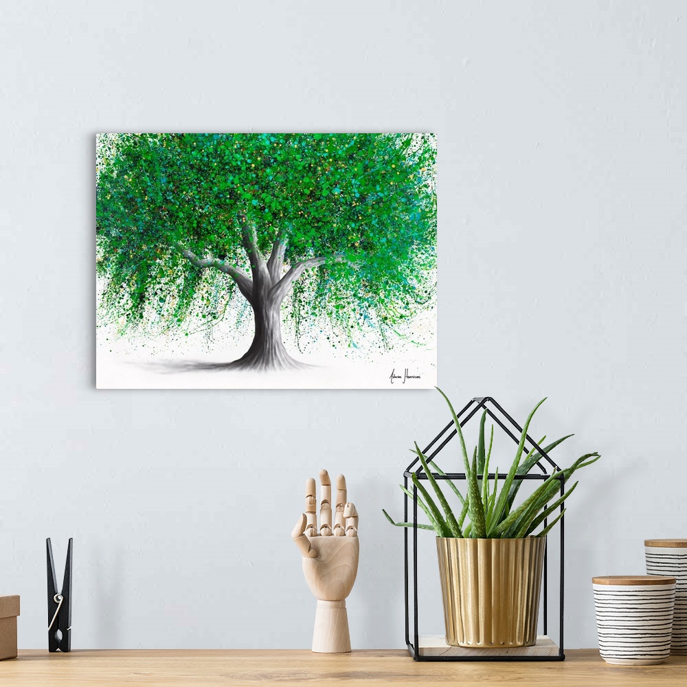 A bohemian room featuring Quirky Gardener Tree