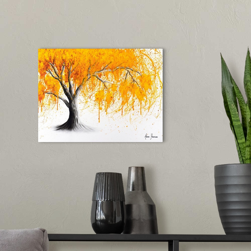 A modern room featuring Rusting Desert Tree