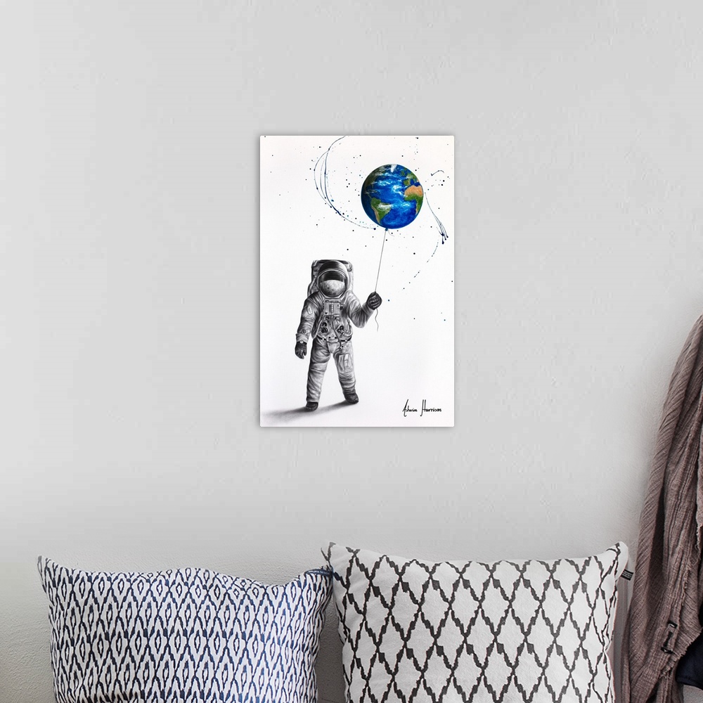 A bohemian room featuring The Astronaut
