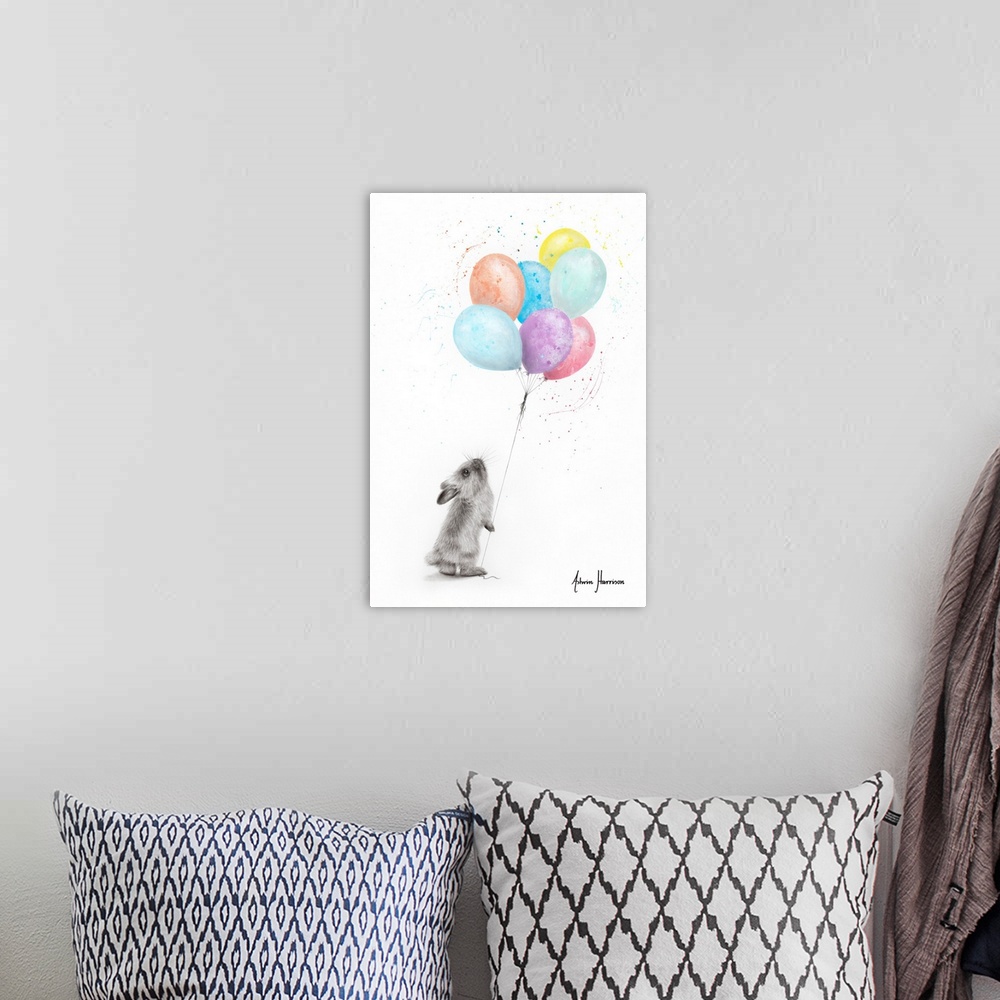 A bohemian room featuring The Bunny And The Balloons