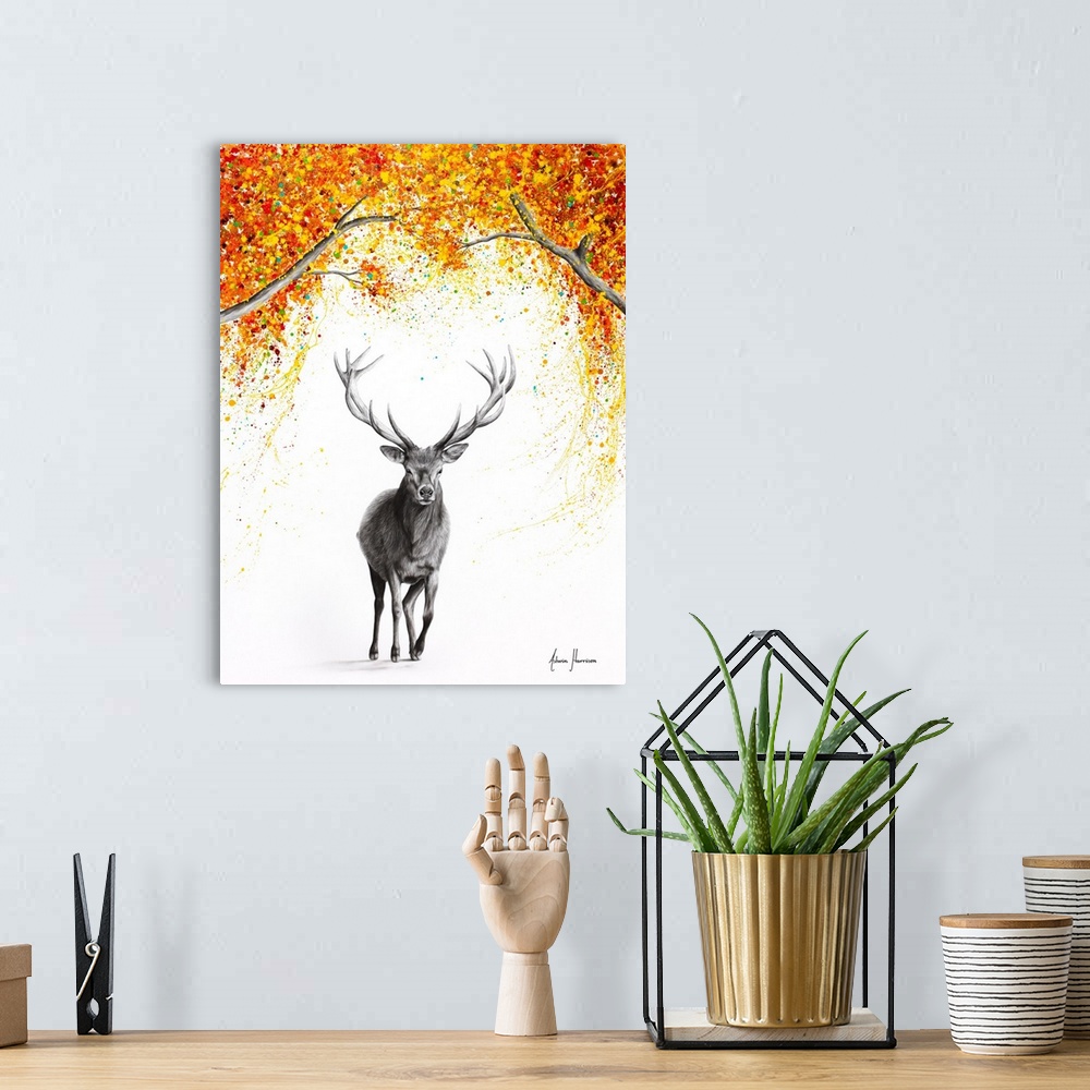 A bohemian room featuring The Deer Dreamer
