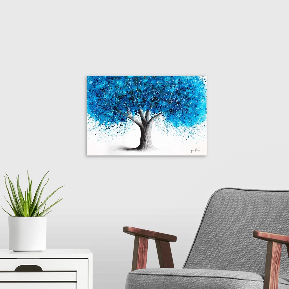 A modern room featuring Thundercloud Tree
