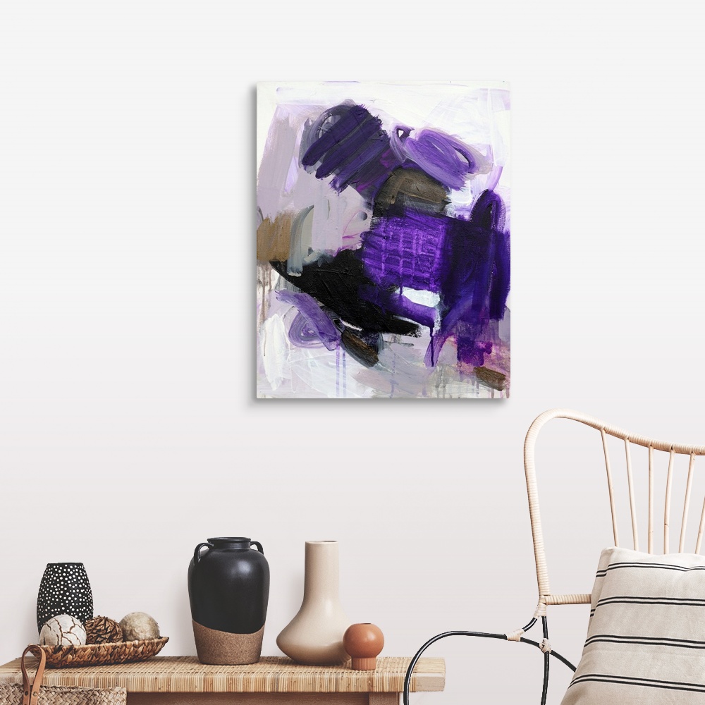 A farmhouse room featuring Purple Love