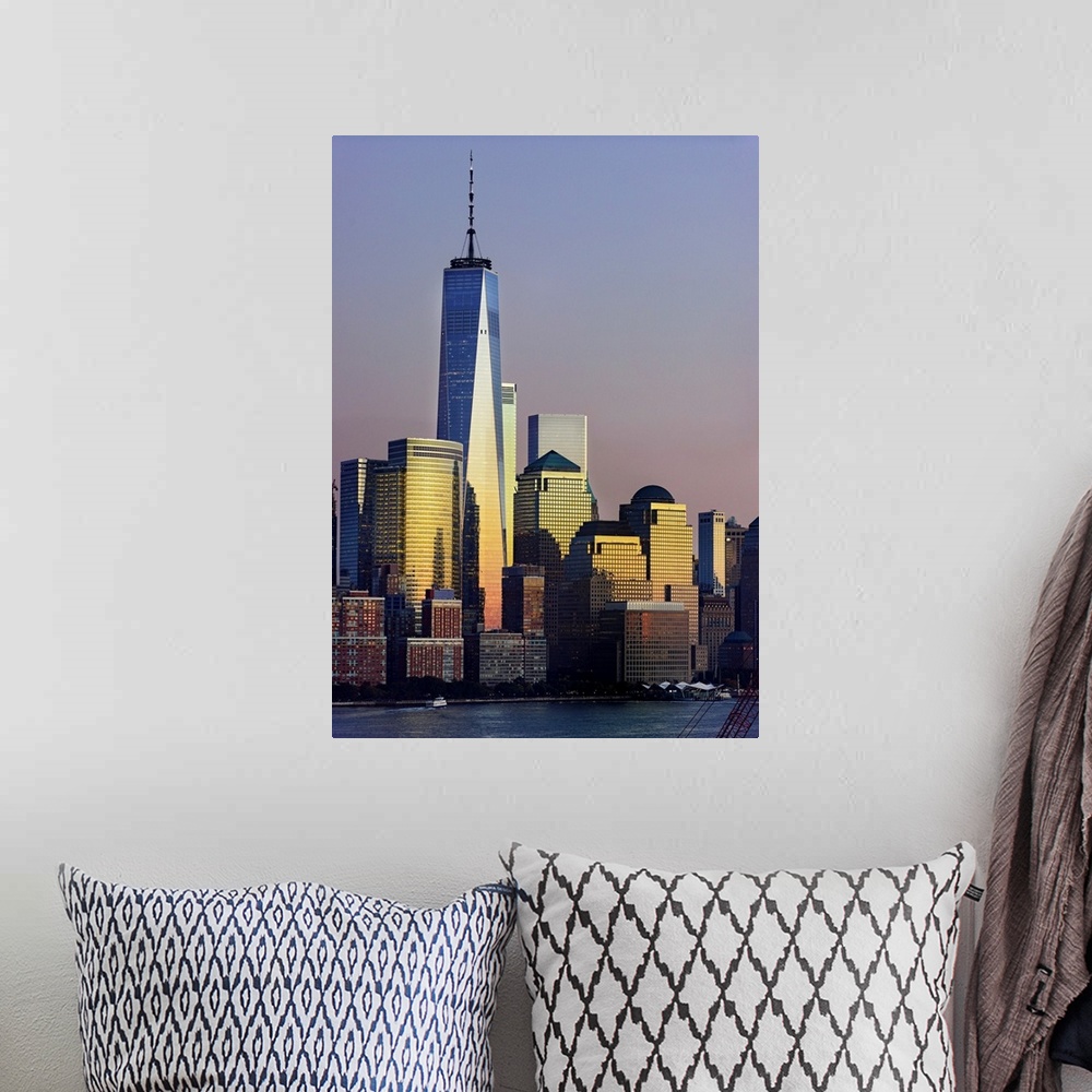 A bohemian room featuring 1WTC At Sunset