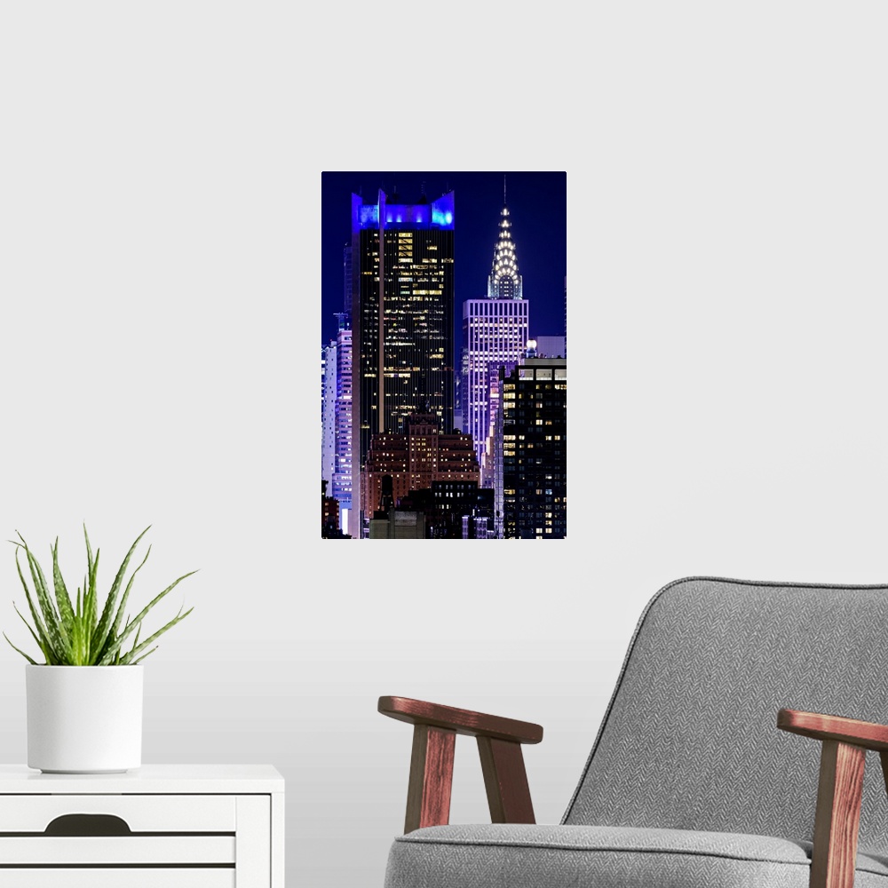 A modern room featuring Chrysler Building And Astor Plaza