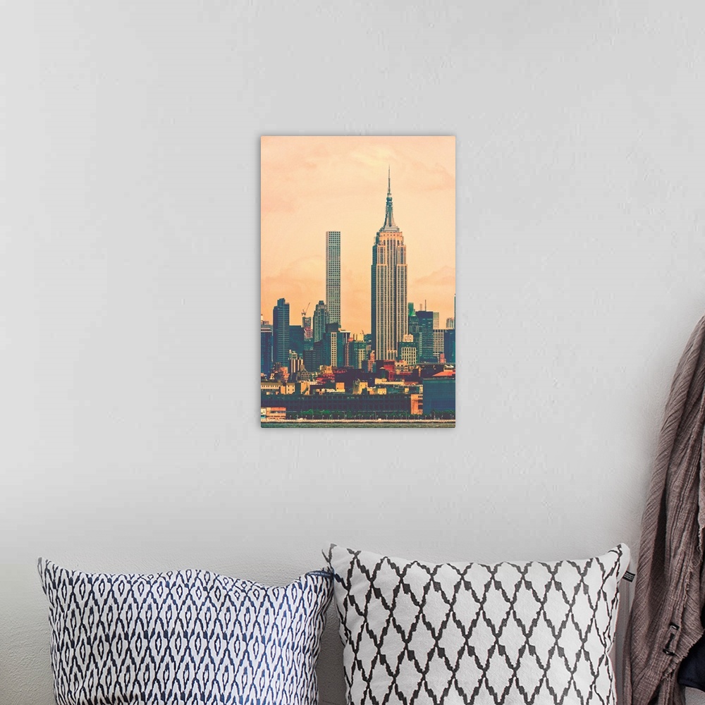 A bohemian room featuring Empire State Building And 432 Park Ave