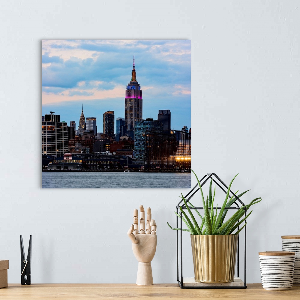 A bohemian room featuring Empire State Building And Chrysler Building
