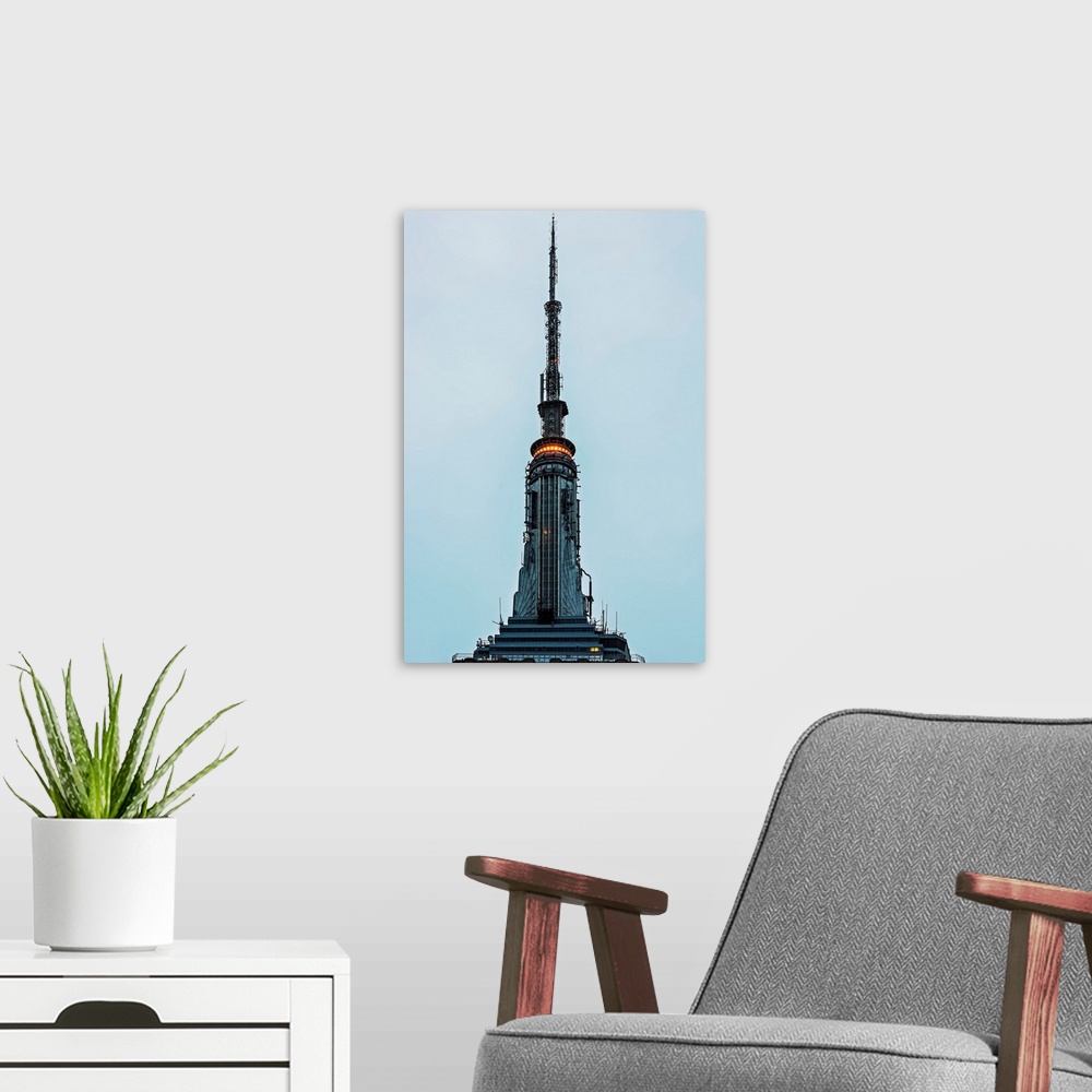 A modern room featuring Empire State Building Antenna