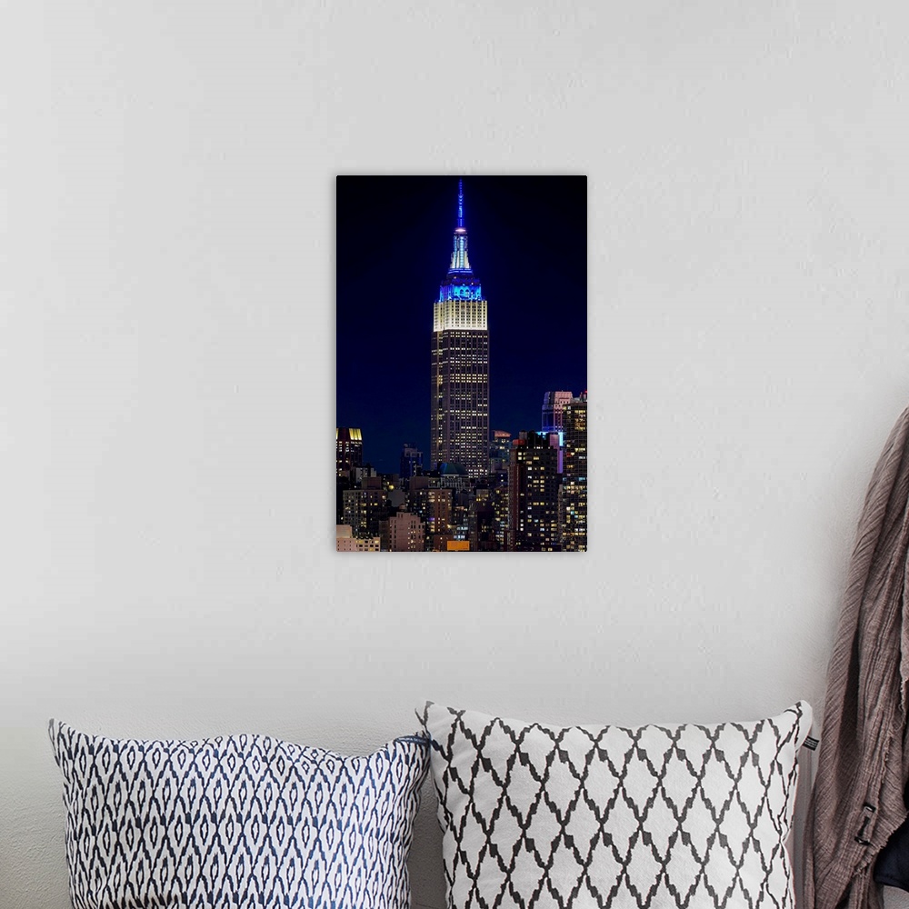 A bohemian room featuring Empire State Building At Night
