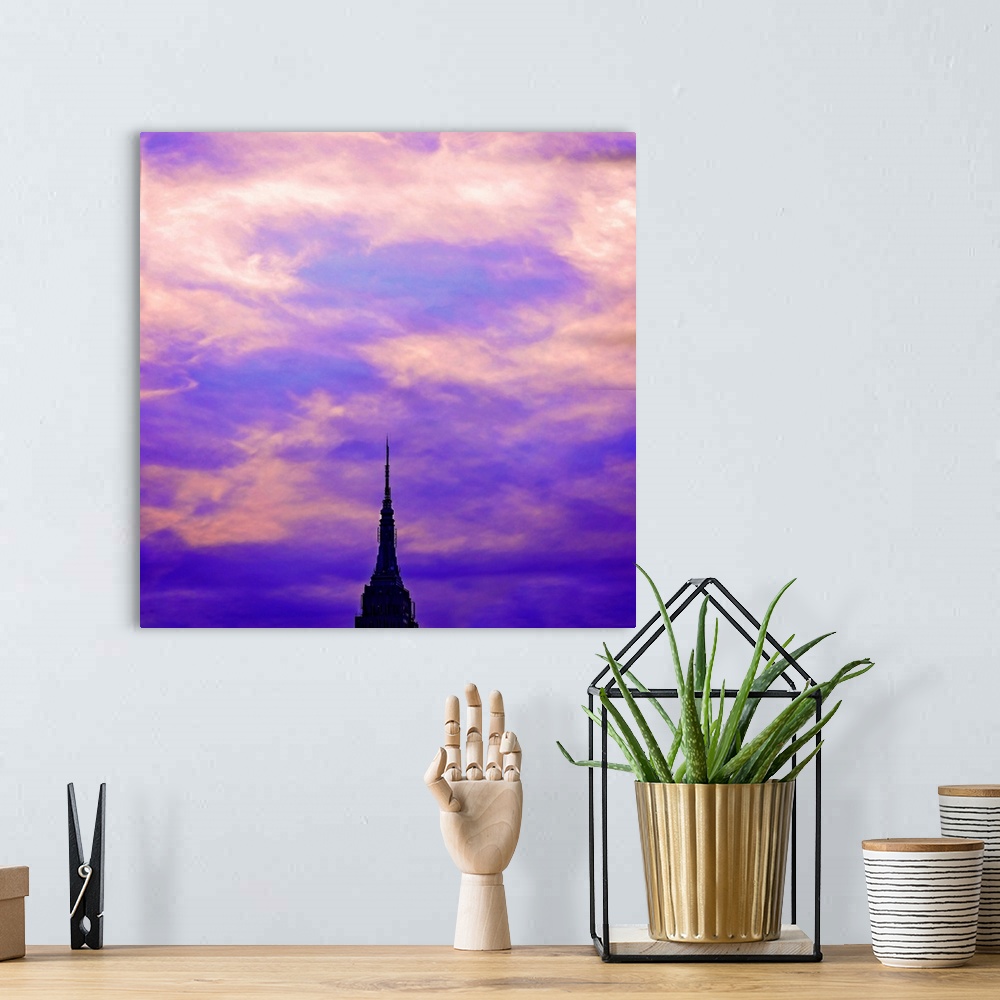 A bohemian room featuring Empire State Building Spear