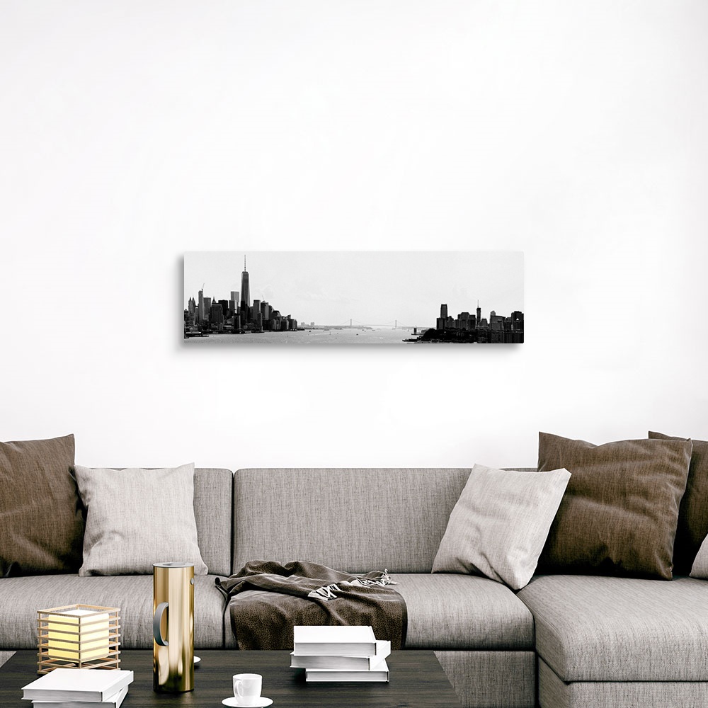 A traditional room featuring Lower Manhattan And New Jersey Panoramic View