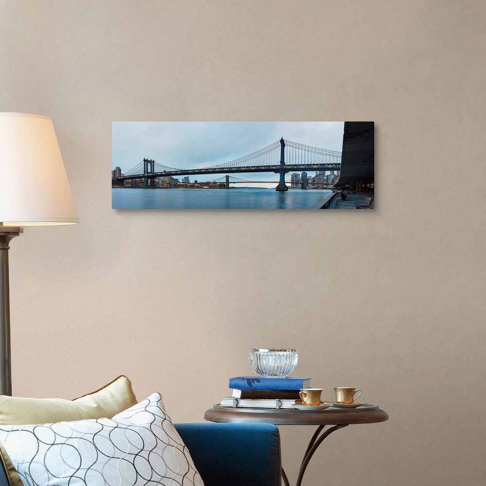 A traditional room featuring Manhattan Bridge Panoramic View