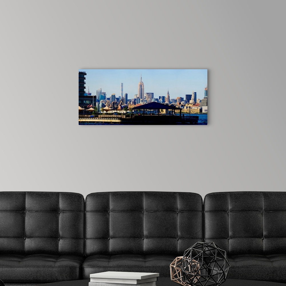 A modern room featuring Midtown Manhattan View From Jersey City