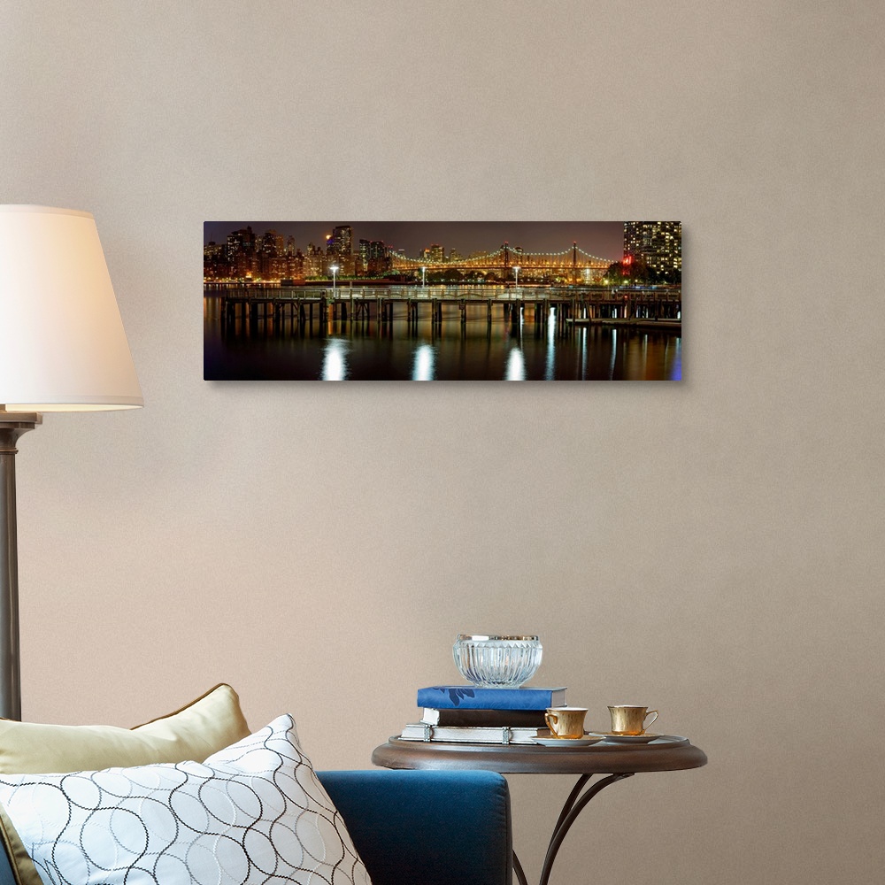 A traditional room featuring Queensboro Bridge Panoramic View