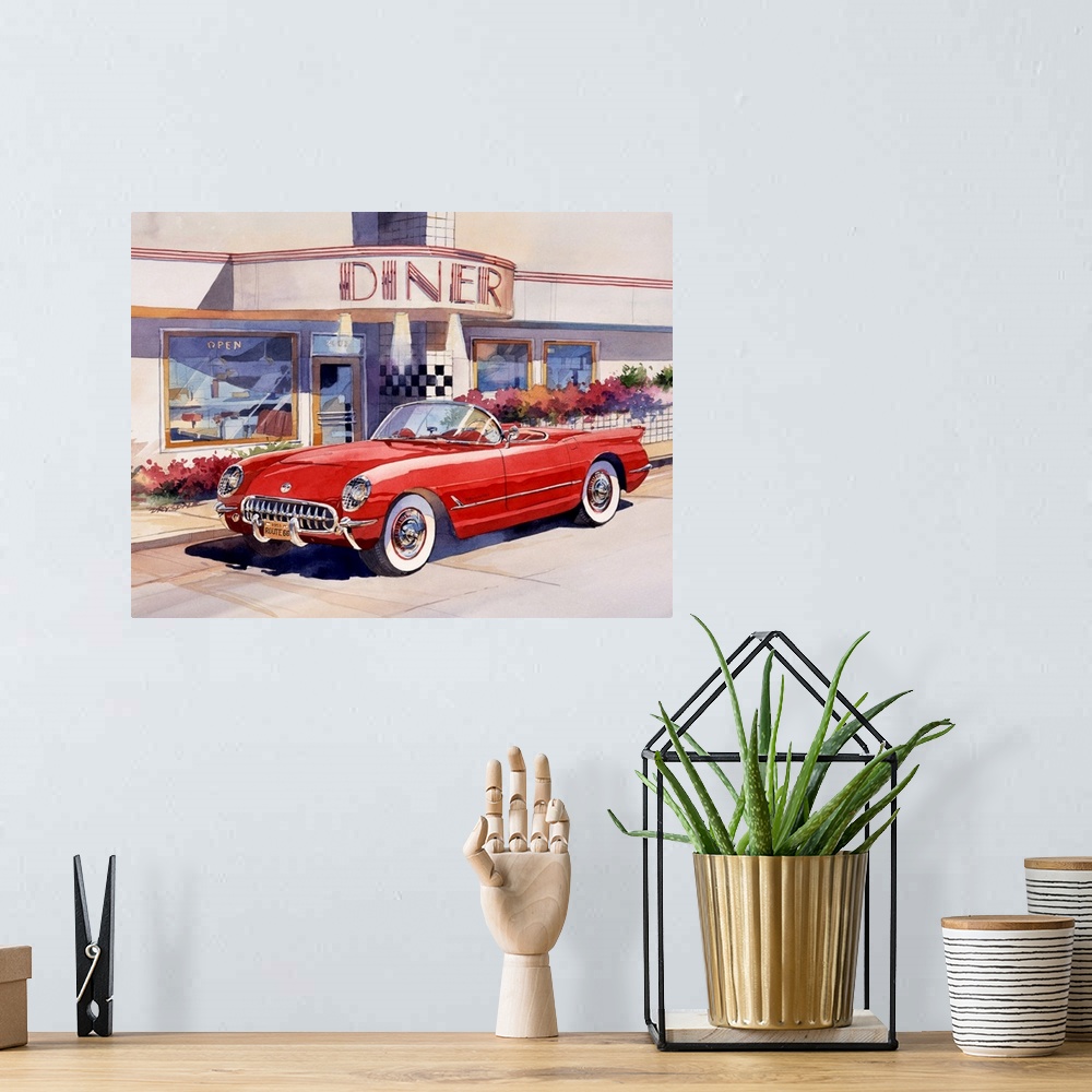 A bohemian room featuring Red Corvette