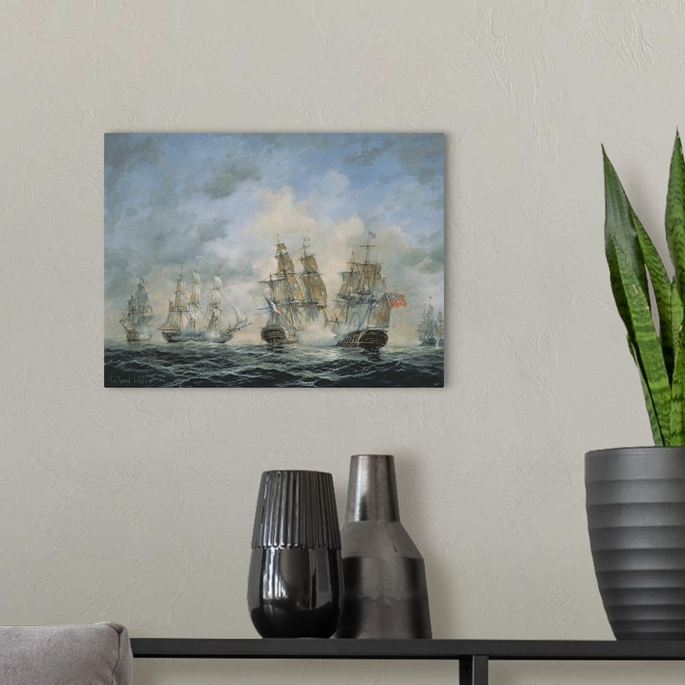 A modern room featuring 19th Century Naval Engagement in Home Waters