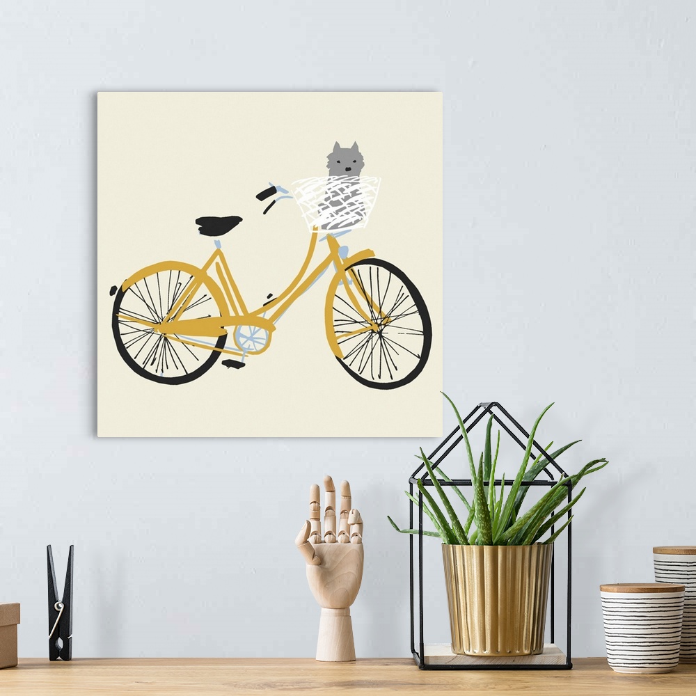 A bohemian room featuring A Bicycle Made For Two