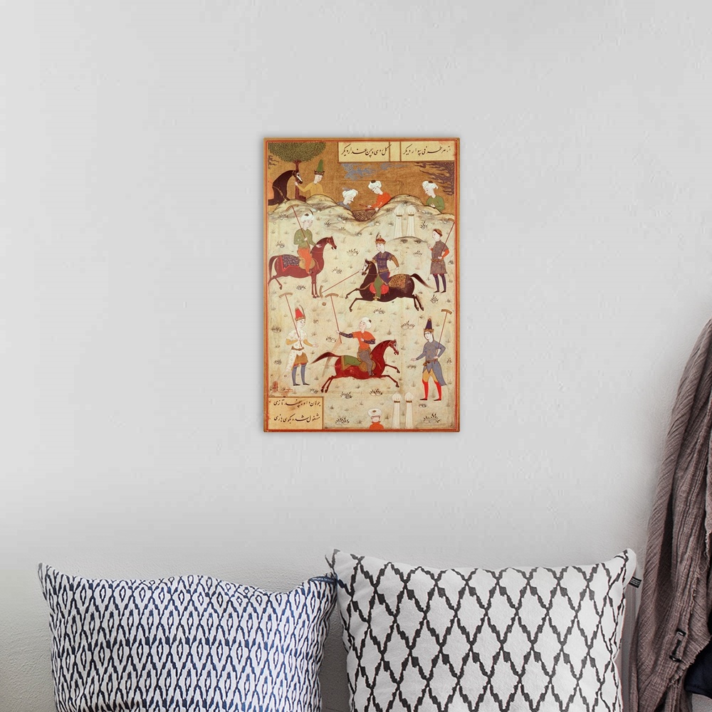 A bohemian room featuring A Game of Polo