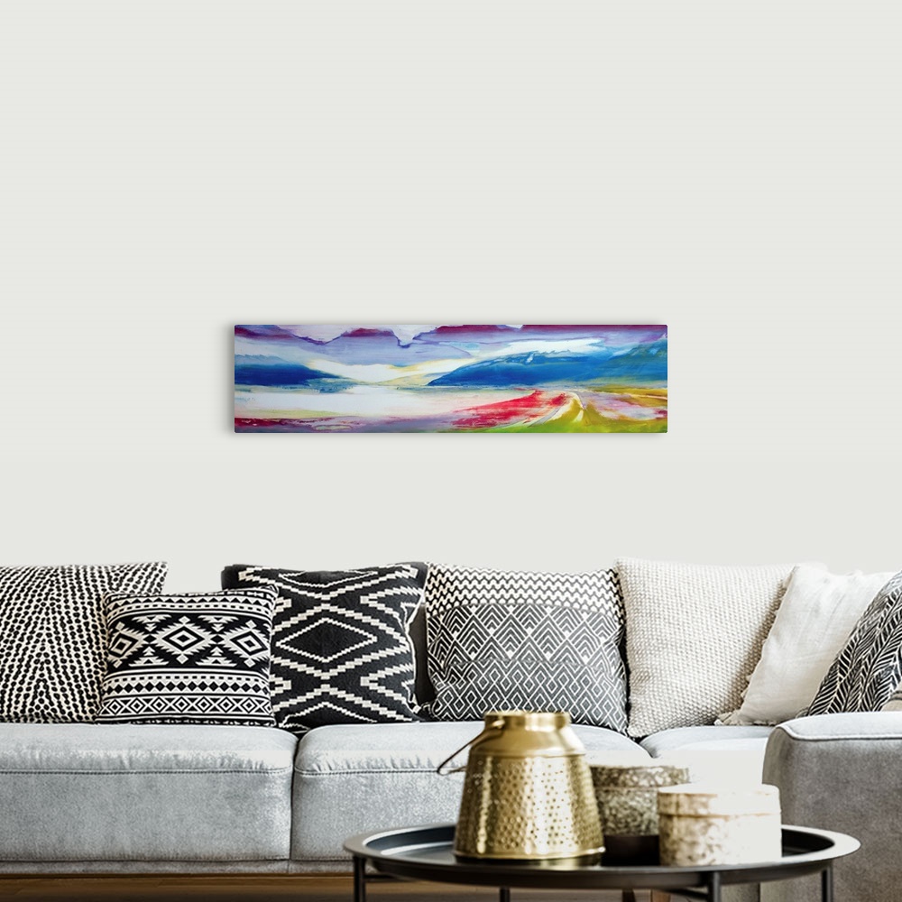 A bohemian room featuring Abstract Composition