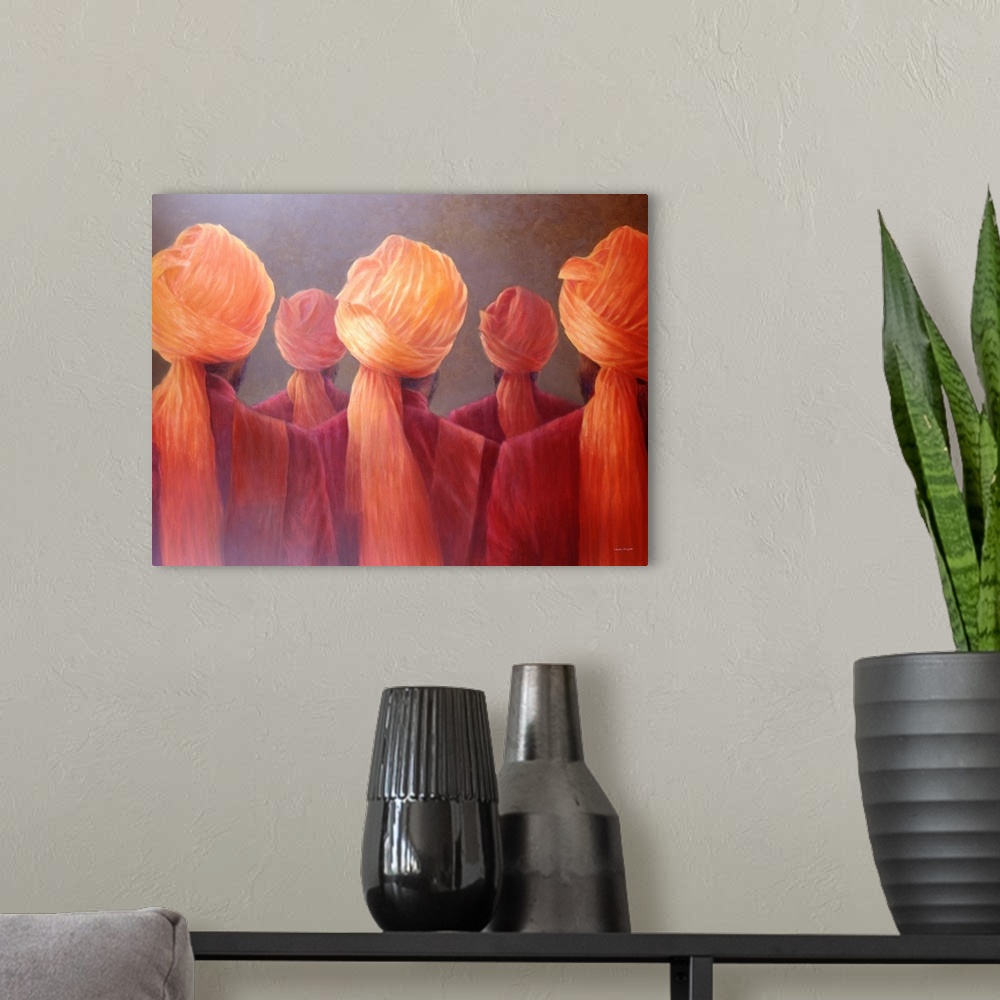 A modern room featuring All Five Heads