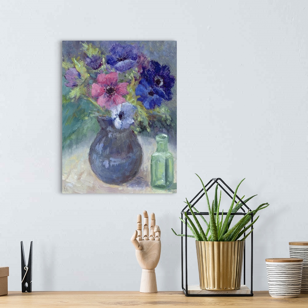 A bohemian room featuring Anemones