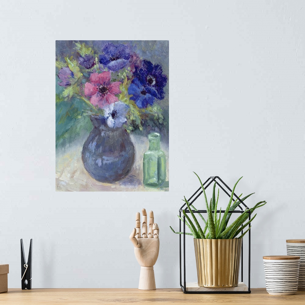 A bohemian room featuring Anemones