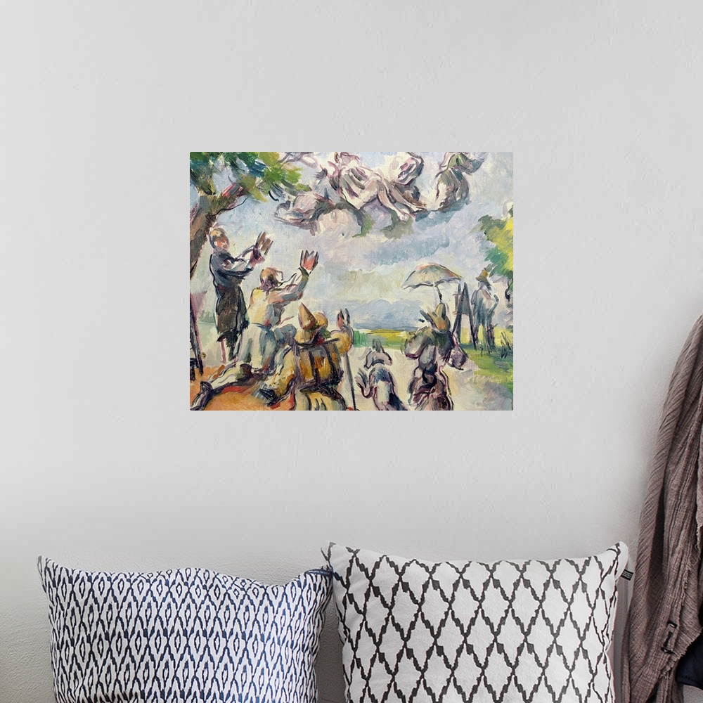 A bohemian room featuring Apotheosis of Delacroix