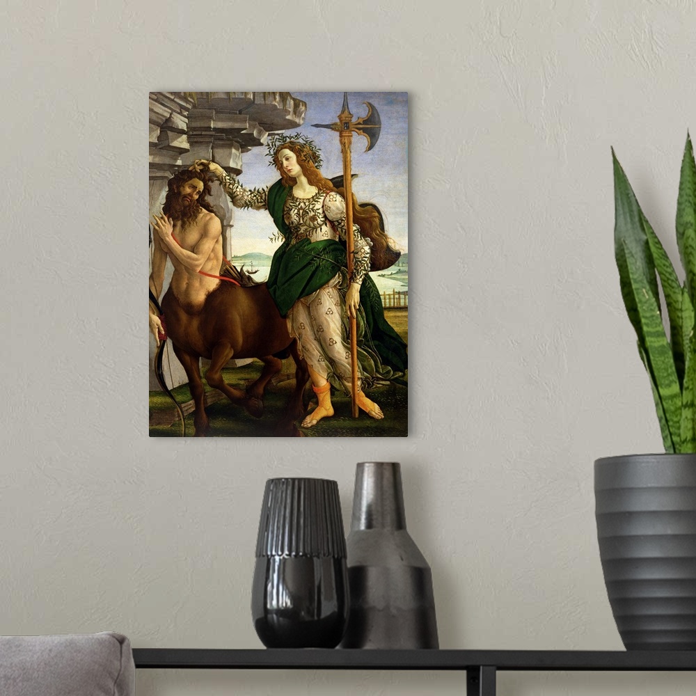 A modern room featuring Athene and the Centaur, c.1480