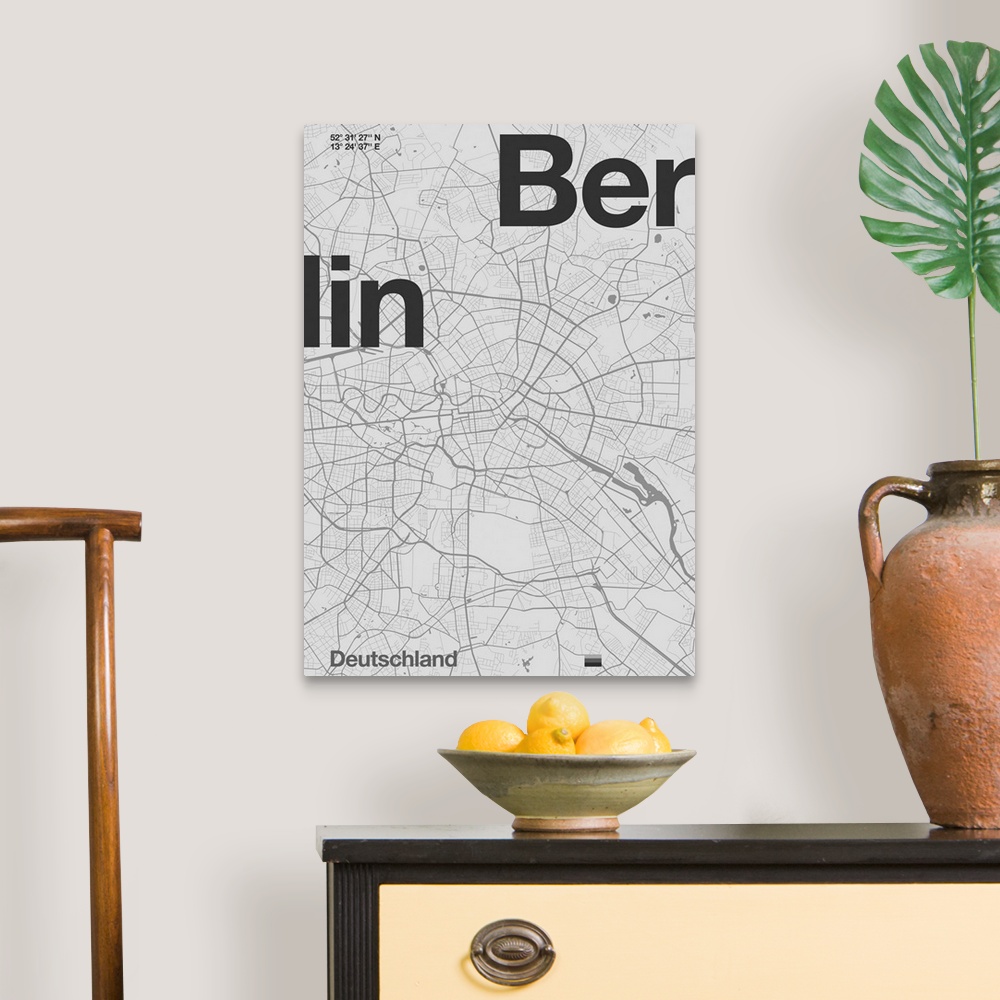 A traditional room featuring Berlin Minimal Map, 2019